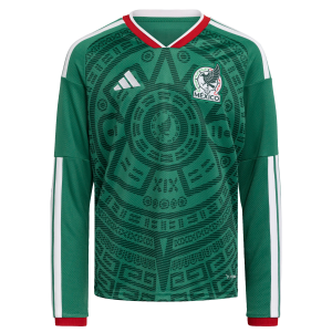 Mexico 2026 Youth Long Sleeve Home Stadium Jersey
